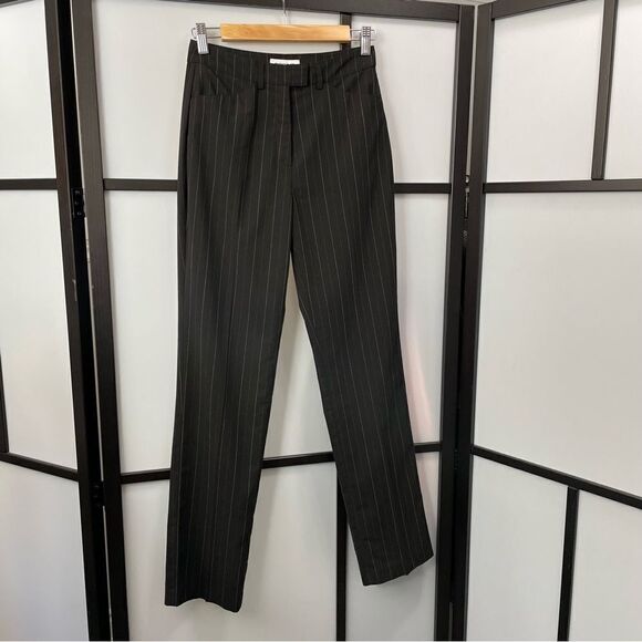 [4] Espirit Black and White Pin Stripes Business Casual Dress Pant Trousers - Picture 5 of 15
